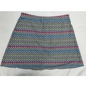 Athleta Blue, Pink, and Green Patterned Swim Skirt